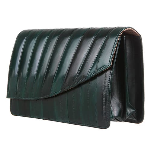 eel skin leather bag
